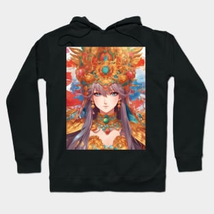 Kawaii Queen Cool Sytle "Manga Maven  Colorful Anime Girl Hoodie